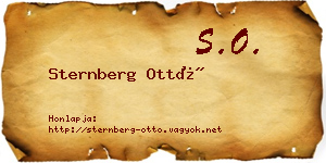 Sternberg Ottó névjegykártya